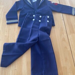 Vintage French Toast Sailor Outfit 3T Navy Blue Eagle
